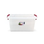 Rectangular food box, capacity 16 l, transparent